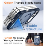 Temdan Apple iPhone 17 Pro Standl Klf-Blue