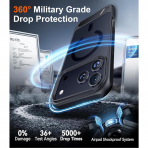 Temdan Apple iPhone 17 Pro Standl Klf-Black