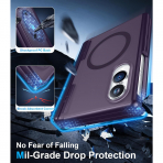 Temdan Galaxy Z Fold 8 MagSafe Ekran Koruyuculu K�l�f-Purple