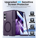 Temdan Galaxy Z Fold 8 MagSafe Ekran Koruyuculu K�l�f-Purple