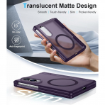 Temdan Galaxy Z Fold 8 MagSafe Ekran Koruyuculu K�l�f-Purple