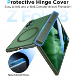 Temdan Galaxy Z Fold 8 MagSafe Ekran Koruyuculu K�l�f-Green