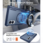 Temdan Galaxy Z Fold 8 MagSafe Ekran Koruyuculu K�l�f-Blue
