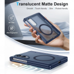Temdan Galaxy Z Fold 8 MagSafe Ekran Koruyuculu K�l�f-Blue
