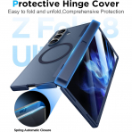 Temdan Galaxy Z Fold 8 Ultra MagSafe Koruyuculu K�l�f-Blue