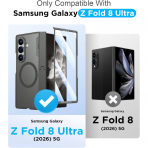 Temdan Galaxy Z Fold 8 Ultra MagSafe Koruyuculu K�l�f-Gray