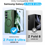 Temdan Galaxy Z Fold 8 Ultra MagSafe Koruyuculu K�l�f-Green