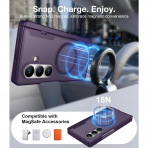 Temdan Galaxy Z Fold 8 Ultra MagSafe Koruyuculu K�l�f-Purple