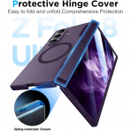 Temdan Galaxy Z Fold 8 Ultra MagSafe Koruyuculu K�l�f-Purple