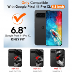 Temdan Google Pixel 11 Pro XL Su Ge�irmez K�l�f-Purple Clear