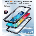 Temdan Google Pixel 11 Pro XL Su Ge�irmez K�l�f-Black Clear