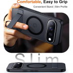 Temdan Google Pixel 11 Uyumlu Manyetik Standl� K�l�f-Black