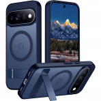 Temdan Google Pixel 11 Uyumlu Manyetik Standl� K�l�f-Blue