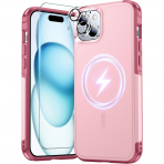 Temdan Manyetik iPhone 15 Klf -Pink