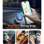 Temdan Manyetik iPhone 18 Pro Standl� K�l�f-Forest Green