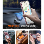 Temdan Manyetik iPhone 18 Pro Standl� K�l�f-Clear