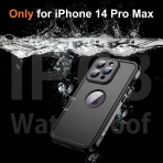 Temdan Real 360 iPhone 14 Pro Max Su Geirmez Klf (MIL-STD-810G)