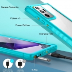 Temdan Samsung Galaxy Note 20 Ultra effaf Korumal Klf-Teal