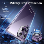Temdan Samsung Galaxy S24 Ultra Klf -Clear Purple 