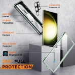 Temdan Tam Korumal Samsung Galaxy S23 Ultra Klf (MIL-STD-810G)-Green