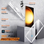 Temdan Tam Korumal Samsung Galaxy S23 Ultra Klf (MIL-STD-810G)-White