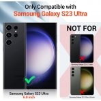 Temdan Tam Korumal Samsung Galaxy S23 Ultra Klf (MIL-STD-810G)-Matte Black