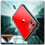  Temdan iPhone 12 Bumper Klf -Black Red