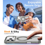 Temdan iPhone 18 Pro Max 360 Manyetik Standl� K�l�f-Gray