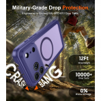Temdan iPhone 18 Pro Max Su Ge�irmez Manyetik K�l�f-Purple