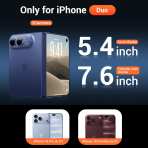 Temdan iPhone Duo MagSafe Uyumlu �effaf K�l�f