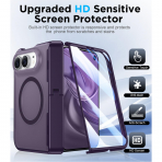 Temdan iPhone Duo Manyetik Gizli Standl� K�l�f -Purple