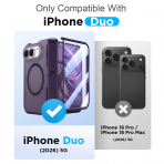 Temdan iPhone Duo Manyetik Gizli Standl� K�l�f -Purple