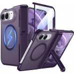 Temdan iPhone Duo Manyetik Gizli Standl� K�l�f -Purple