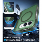 Temdan iPhone Duo Manyetik Gizli Standl� K�l�f -Green