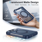 Temdan iPhone Duo Manyetik Gizli Standl� K�l�f -Blue