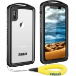 Temdan iPhone X Su Geirmez Klf (MIL-STD-810G)