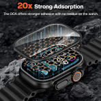 Tensea Apple Watch Ultra 3 Ekran Koruyucu (2 Adet)-Black