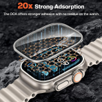 Tensea Apple Watch Ultra 3 Ekran Koruyucu (2 Adet)-Titanium