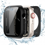 Tensea Apple Watch 9/8/7 Uyumlu Bumper Klf (41mm)-Matte Black