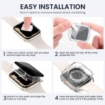 Tensea Apple Watch 9/8/7 45mm Bumper Klf-Clear