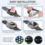 Tensea Bumper Galaxy Watch Ultra 47mm Bumper K�l�f-Titanium