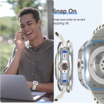 Tensea Bumper Galaxy Watch Ultra 47mm Bumper K�l�f-Silver