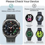 Tensea Galaxy Watch Ultra 47mm Bumper K�l�f-Titanium Gray
