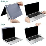Teryeefi MacBook Pro Koruyucu Klf (14 in)(2021)-Gray