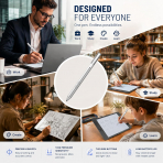 Tesha ASUS ZenBook/Vivobook/ROG Uyumlu Aktif Kalem-Silver