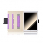 Thankscase Apple iPad Stand Kapak Klf (12.9 in)- Black Purple Plus