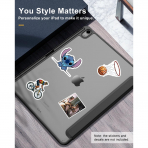 TiMOVO Apple iPad Air M2 Standl Klf (13 in)-Black