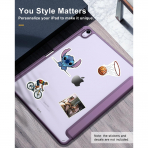 TiMOVO Apple iPad Air M2 Standl Klf (13 in)-Deep Purple