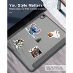 TiMOVO Apple iPad Air M2 Standl Klf (13 in)-Space Gray