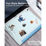 TiMOVO Apple iPad Air M2 Standl Klf (13 in)-Light Blue